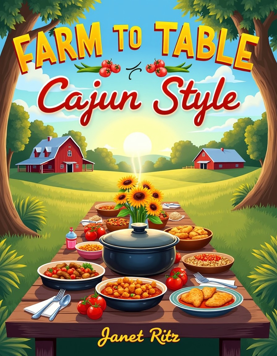 Farm to Table Cajun Cookbook | 106 Cajun-Style Recipes for Bold, Spicy & Southern-Inspired Cooking