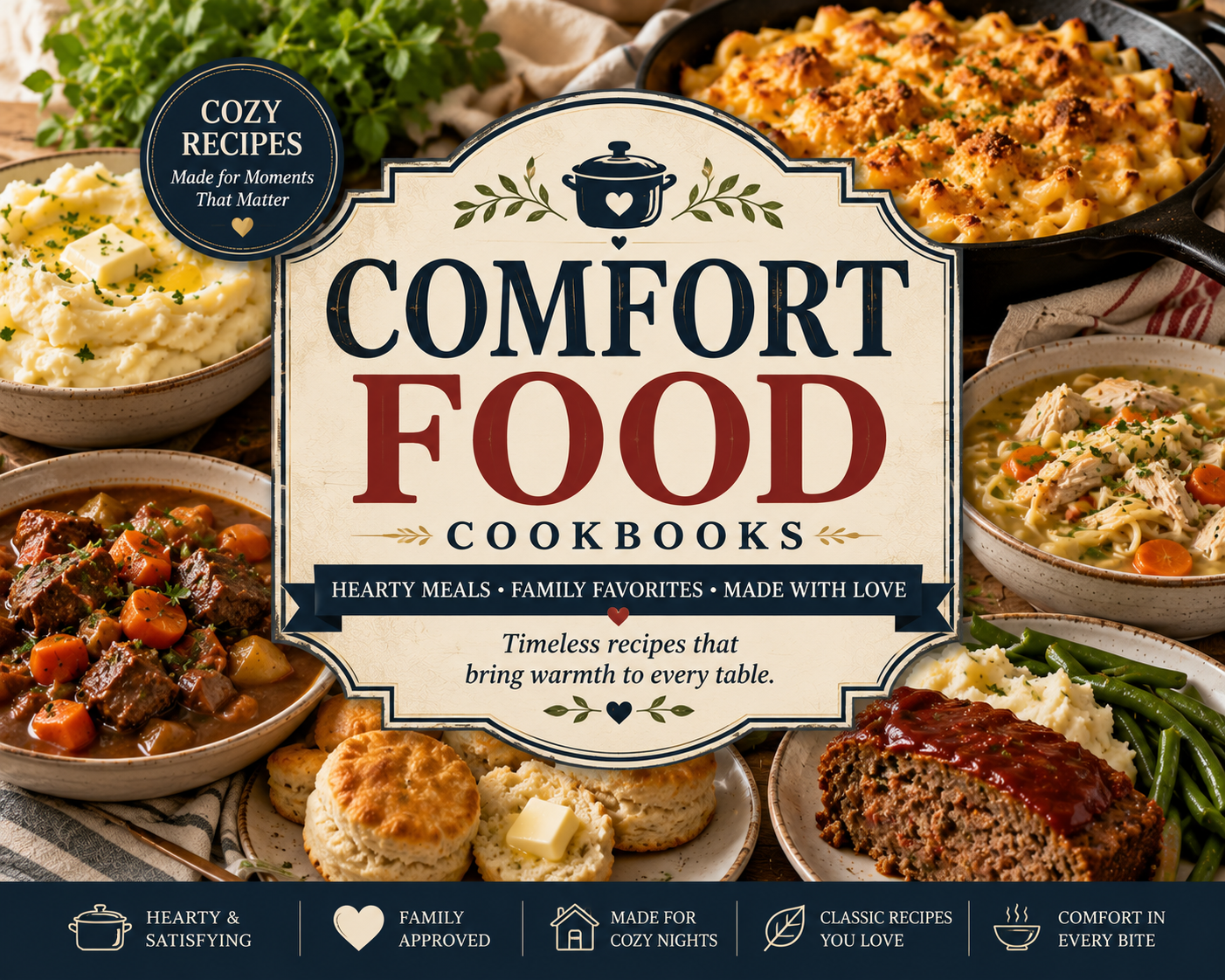 Comfort Food Cookbooks | Hearty Meals, Slow Cooking & Classic Recipes