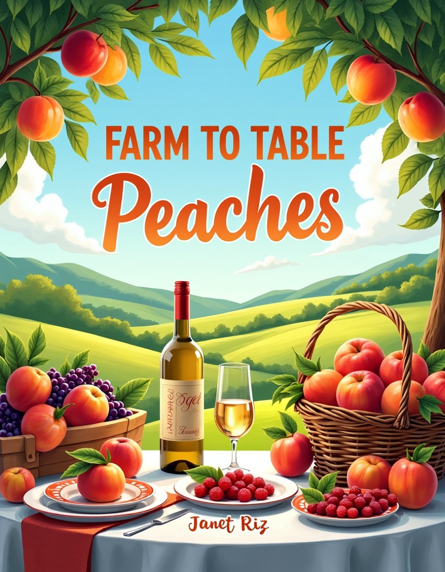 Farm to Table Peach Cookbook | 295 Peach Recipes for Desserts, Baking, Preserves & Seasonal Cooking