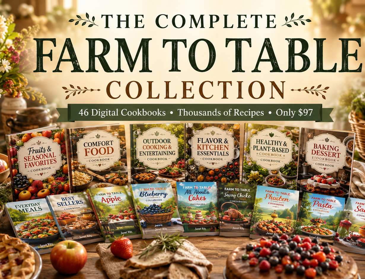 The Complete Farm to Table Collection – 46 Digital Cookbooks